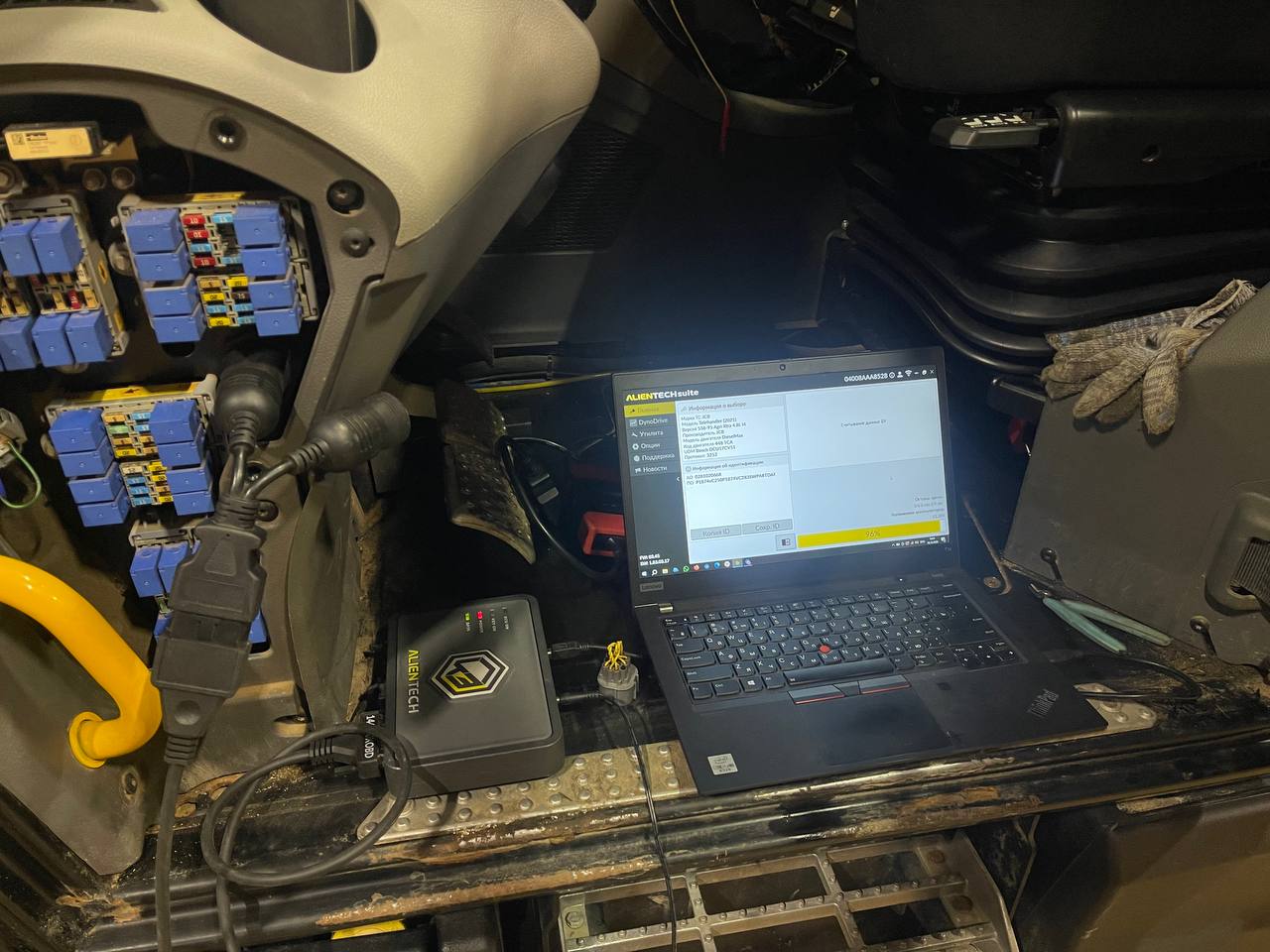 Программное подключение KessV3 к JCB без вскрытия ЭБУ